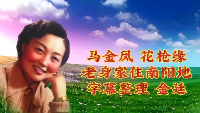 马金凤 花枪缘 老身家住南阳地 字幕整理 金廷