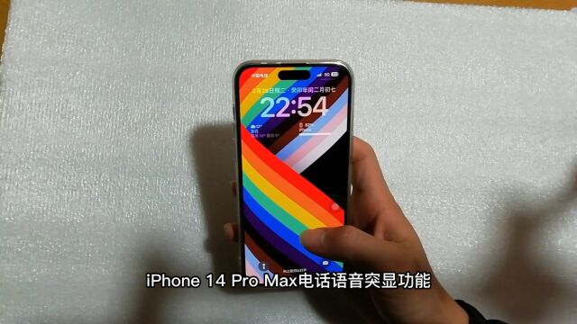 iPhone 14 Pro Max电话语音突显功能