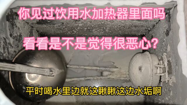 饮用水加热器里面你见过吗,没想到天天喝的开水,里面是这样的