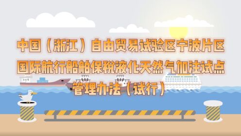 宁波片区国际航行船舶保税液化天然气加注试点管理办法（试行）