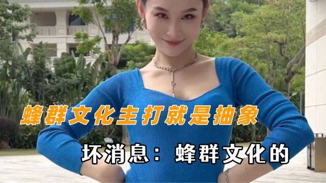 蜂群文化主打的就是抽象 好消息:一堆美女;坏消息:蜂群文化的