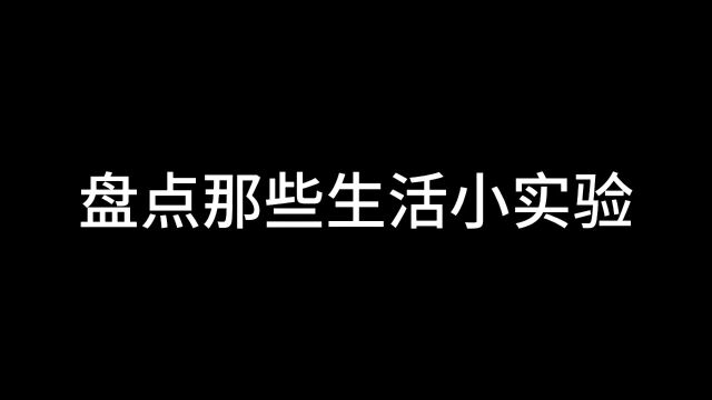 在家也可以动手做的实验