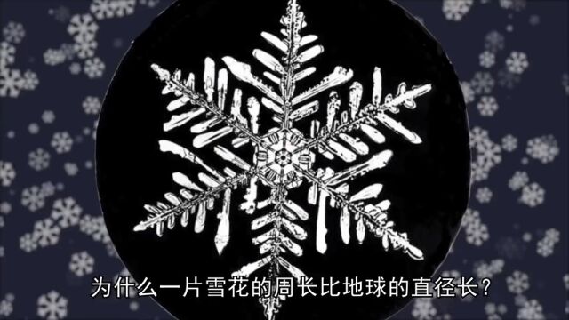 为什么一片雪花的周长比地球的直径还长?