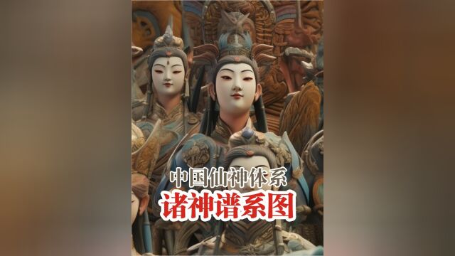 中国仙神谱系图,1800位八部正神.3