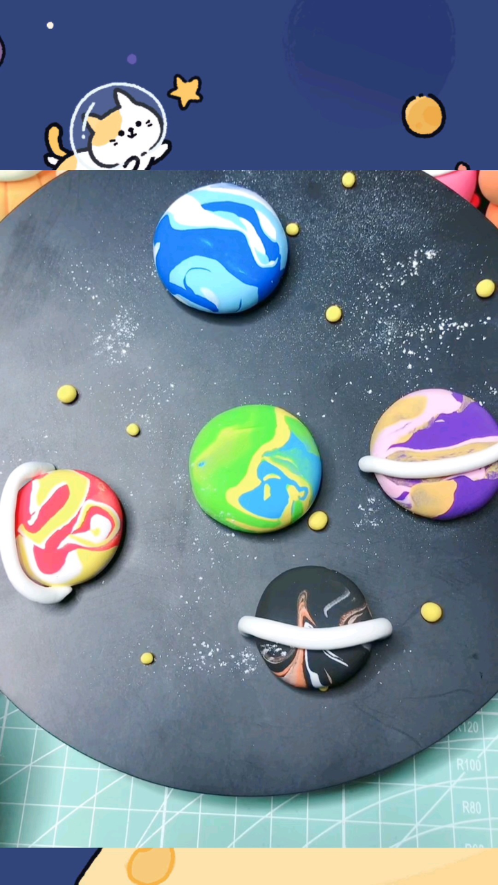 超轻粘土创意粘土画——神秘宇宙