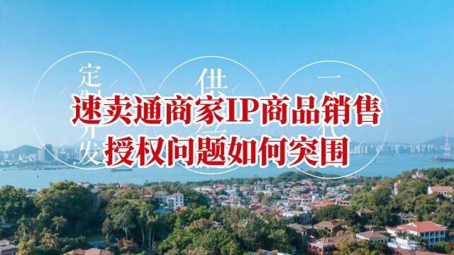 速卖通商家IP商品销售授权问题如何突围