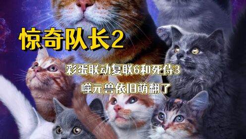 《惊奇队长2》惊奇一家来袭，噬元兽再次萌翻全场！结尾彩蛋炸裂，联动复联6和死侍3_高清1080P在线观看平台_腾讯视频