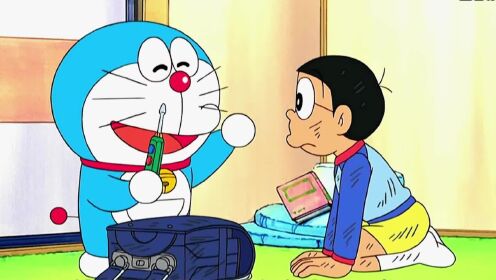 哆啦a梦:超级书包,大雄展开出了高达