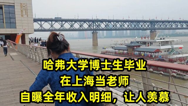 哈弗大学博士生毕业,在上海当老师,自曝全年收入明细,让人羡慕