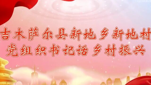 吉木萨尔县新地乡新地村党组织书记话乡村振兴