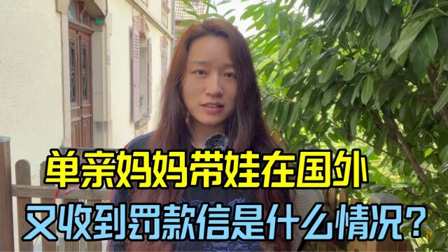 在法国:没工作吃老底啥体验?单亲妈妈再次收到罚单:生活真是太难了!