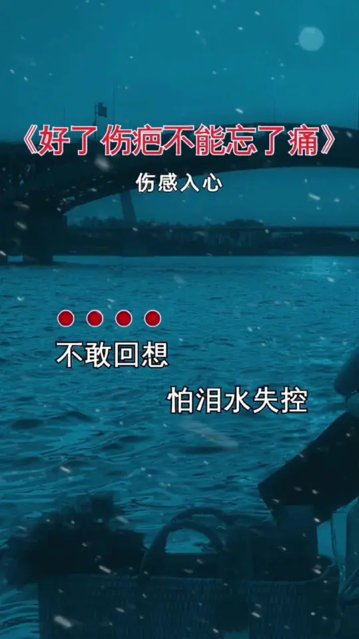 好了伤疤不能忘了痛 #伤感音乐 #歌词句句入心 #听哭了多少有故事的人