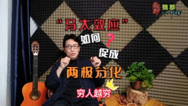 魏郡:《定律效应》啥是“马太效应”,它如何促成两极分化