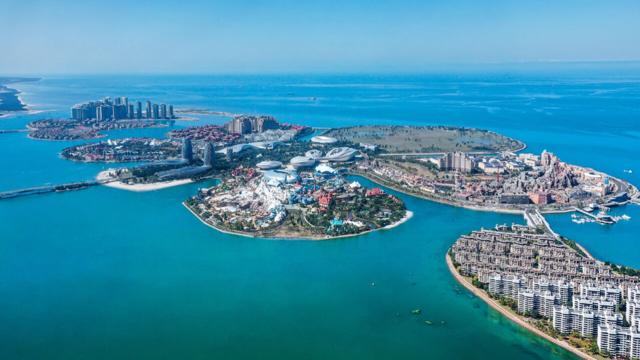 世界最大花型人工岛:中国海南省 儋州海花岛