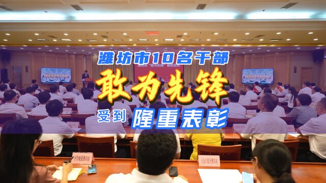 潍坊市10名干部“敢为先锋”受到隆重表彰!