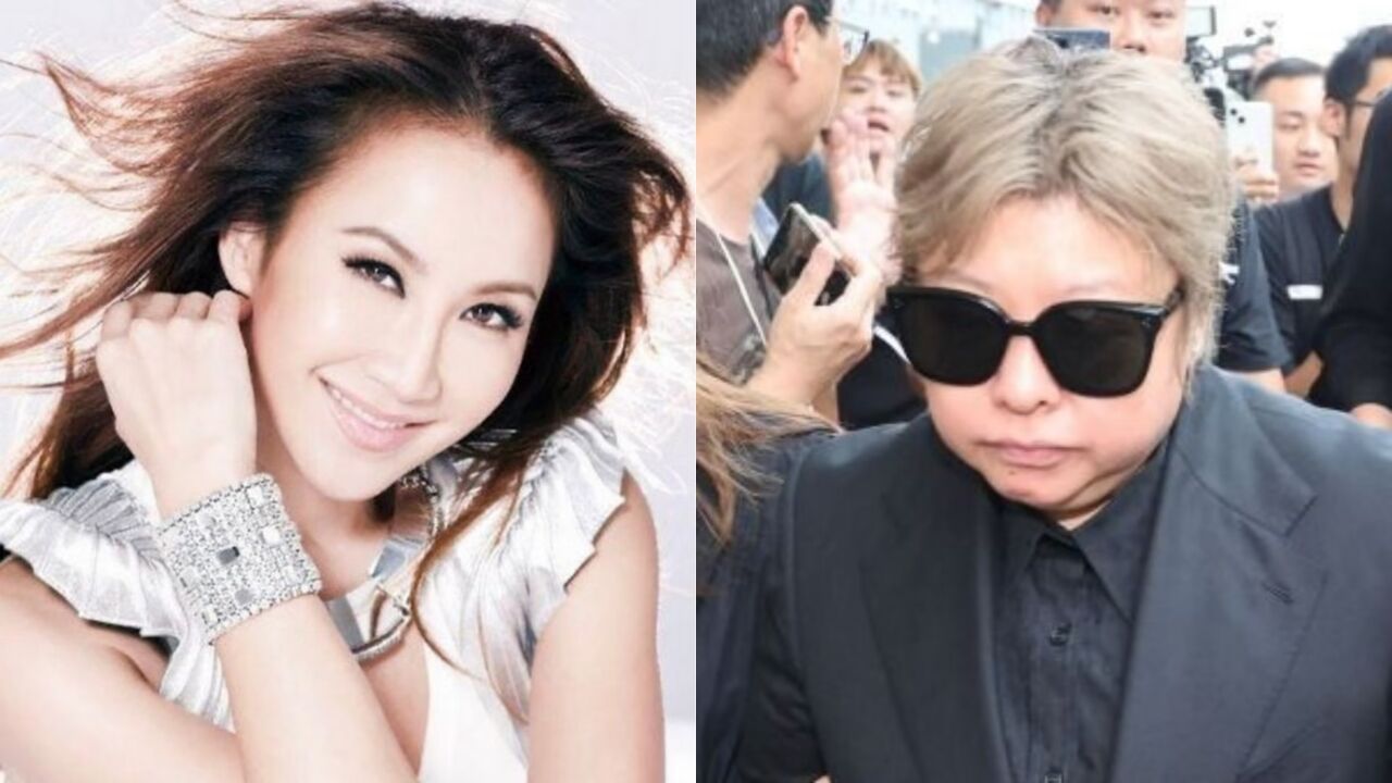 韩红出席李玟追思会,一身黑衣表情悲伤,被人搀扶低着头入场