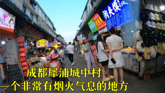 实拍成都犀浦城中村,一个非常有烟火气息的地方,卖各种东西很多