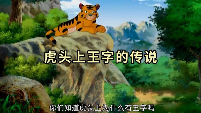 原来老虎头上王字是这么来的