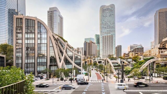 Heatherwick Studio在日本东京设计的首个街区:麻布台之丘