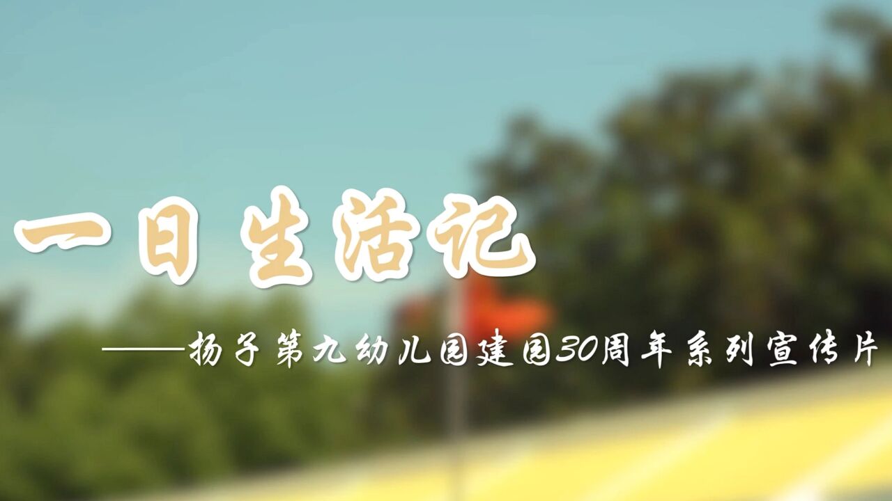 一日生活记——扬子第九幼儿园_高清