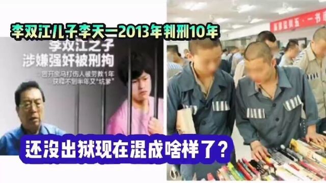 李双江儿子李天一2013判刑10年现在混成啥样了?