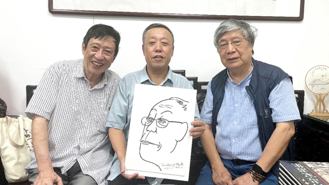 海派著名漫画大师沈天呈先生为汲老画像，海派著名书法家桑仲元先生为汲老题字！感谢两位老师！_高清1080P在线观看平台_腾讯视频