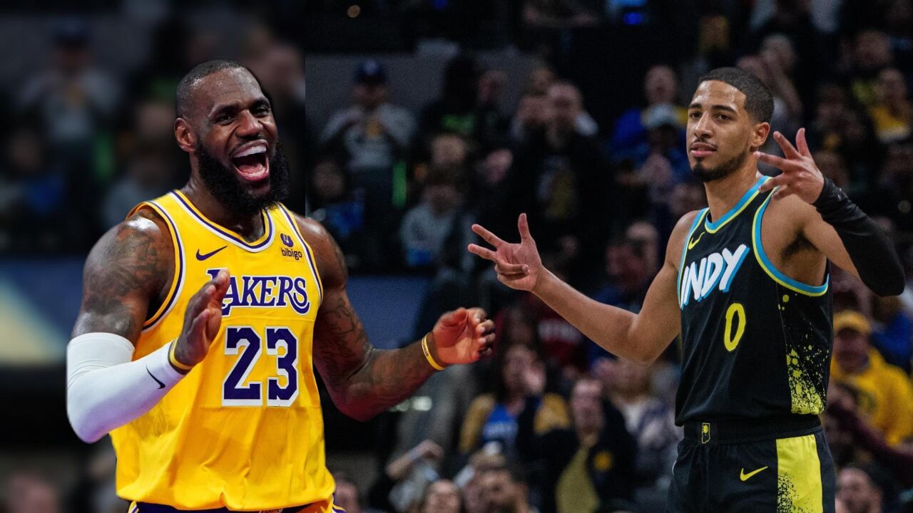 全部拉开!詹姆斯疯狂单挑哈利伯顿,妥妥的"篮球智商碾压",牛