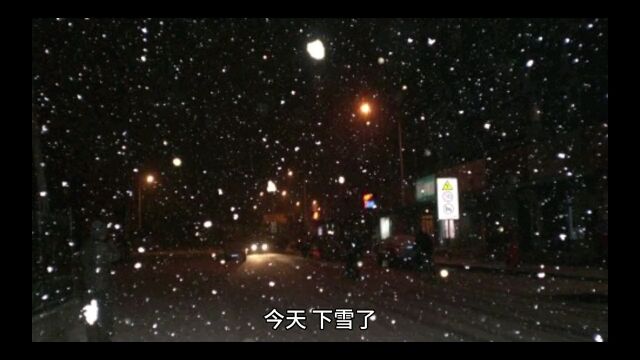 今天下雪了