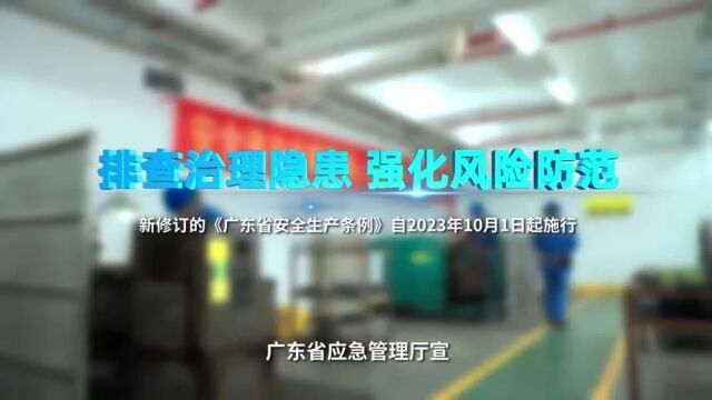 《广东省安全生产条例》宣传解读视频来了 快快下载学习