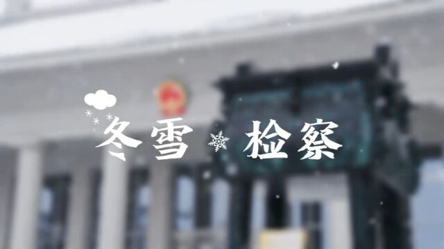 视频冬雪检察岁末听雪,万物冬藏.检心向暖,步履不停……凛冬已至,但这些地方充满了检察温情.