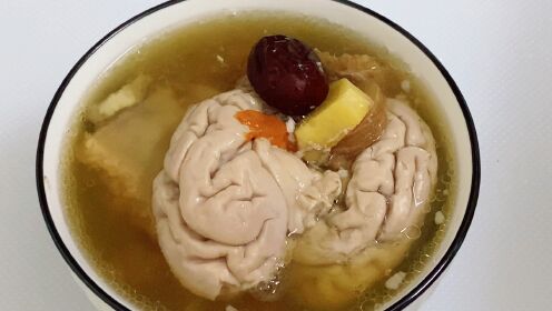 天麻炖猪脑，广东人都知道的靓汤，干了它远离头晕目眩，睡眠不足