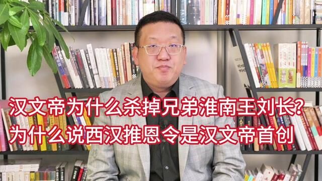 汉文帝为什么杀掉兄弟淮南王刘长?为什么西汉推恩令是汉文帝首创 #汉朝历史 #汉文帝 #淮南王 #推恩令