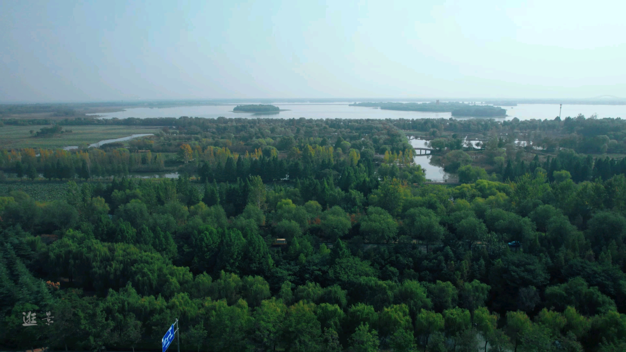 山东济宁太白湖美丽景色一角