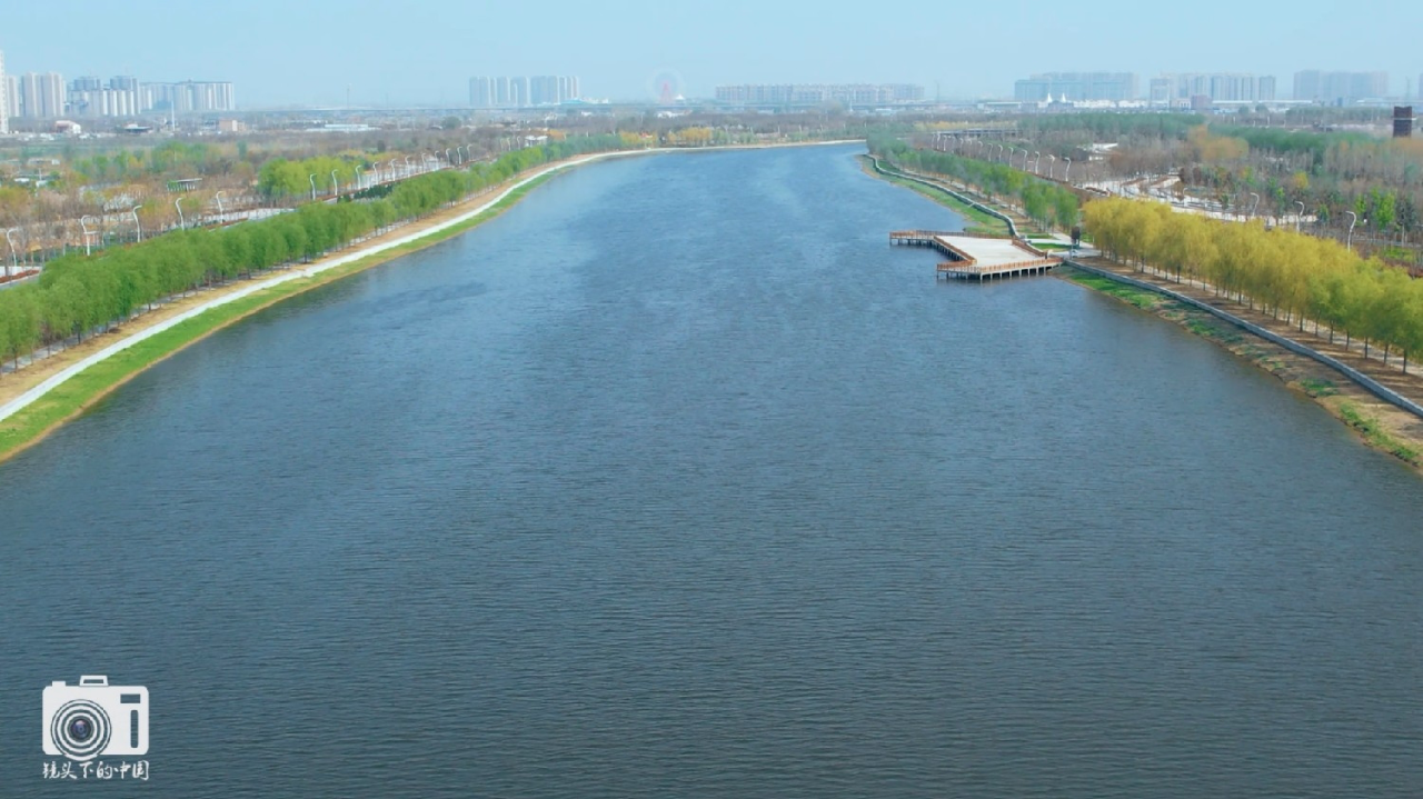 郑州贾鲁河(郑汴物流通道段)春日美景