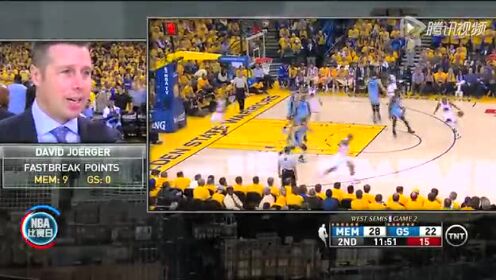 《NBA全场回放》【回放】灰熊vs勇士次节 库里飞天拉杆战小加