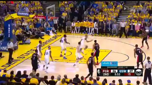 《NBA全场回放》【回放】开拓者vs勇士第2节 麦科勒姆无视萌神干拔三分