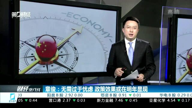 章俊:政策方向稳货币 松信贷 宽财政