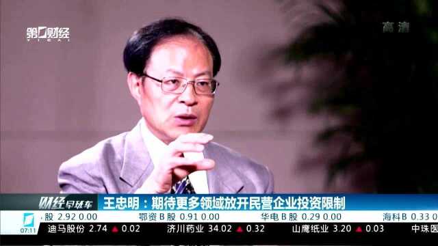 王忠明:金融改革没有跟上民营经济发展