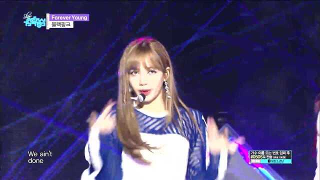 60FPS 1080P | BLACKPINK  Forever Young, 블랙핑크  포에버 영 Show Music Core 20180616