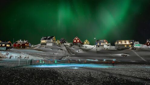 北极光下的格陵兰岛，才是圣诞老人真正的故乡！