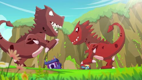 《跨时空救兵》片花:灰太狼为保护最重要的人被恐龙一脚踩扁