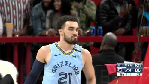 《NBA全场回放》【原声回放】灰熊vs奇才第4节 灰熊众将连珠炮摄锁定胜局
