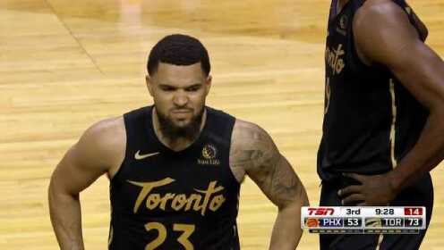《NBA全场回放》【原声回放】太阳vs猛龙第3节 洛瑞外线抬手三分应声入网