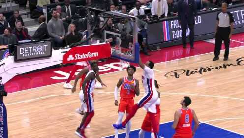 《NBA全场集锦》点燃主场观众 亨森空接双臂扣篮小虐筐