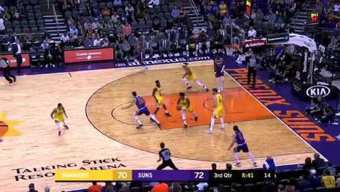《NBA全场回放》【原声回放】勇士vs太阳第3节 帕斯卡尔命中准压哨上篮