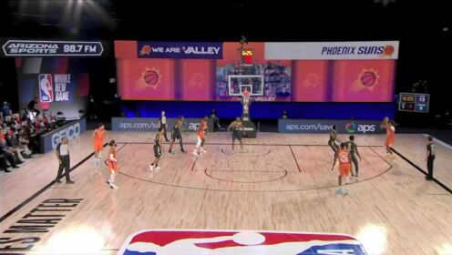 《NBA全场集锦》太阳连续传导有条不紊 约翰逊底角三分接球就投应声入网
