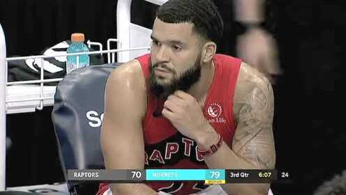 《NBA全场回放》NBA季前赛：猛龙vs黄蜂第3节中文解说回放