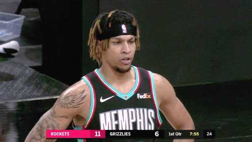 《休斯敦火箭》NBA常规赛：火箭vs灰熊 第1节中文解说回放