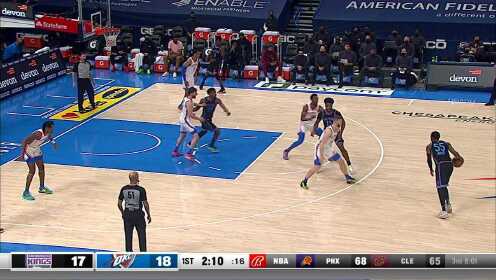《NBA全场集锦》【纯享】国王vs雷霆精华回放 国王全队七人得分上双 豪取三连胜