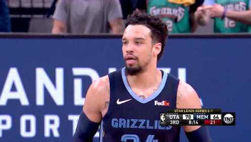 《NBA全场集锦》爵士vs灰熊第3节中文解说回放